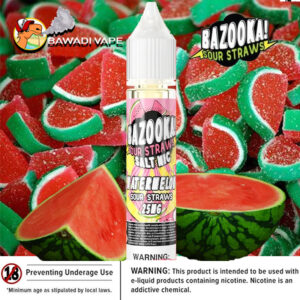 BAZOOKA SALT NIC - WATERMELON SOUR STRAW