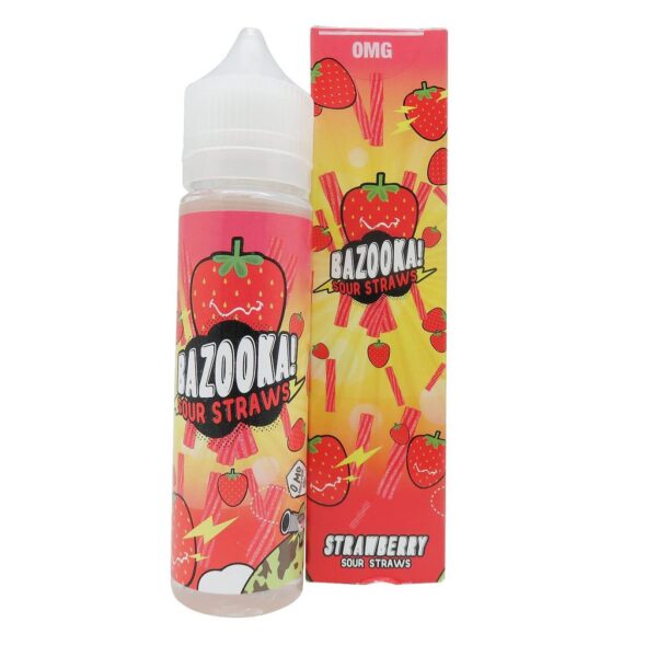 BAZOOKA E-LIQUID - STRAWBERRY SOUR STRAWS - Image 2