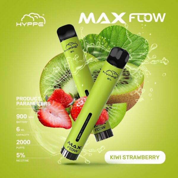 HYPPE MAX FLOW 2000 PUFFS - KIWI STRAWBERRY