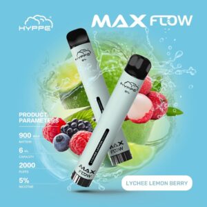 HYPPE MAX FLOW 2000 PUFFS - LYCHEE LEMON BERRY