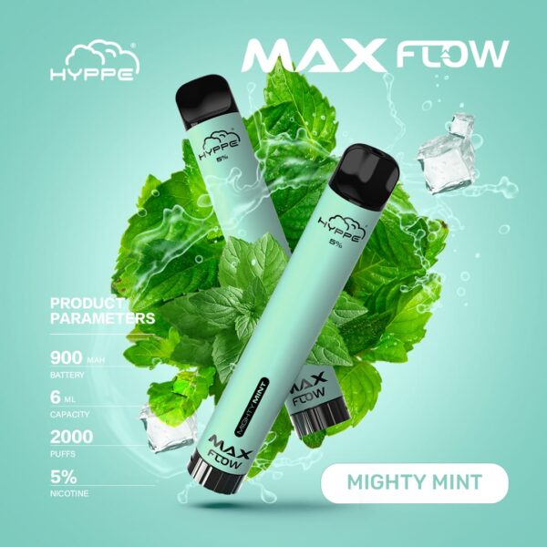 HYPPE MAX FLOW 2000 PUFFS - MIGHTY MINT