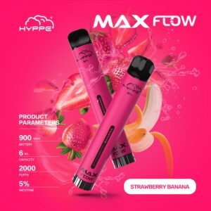 HYPPE MAX FLOW 2000 PUFFS - STRAWBERRY BANANA
