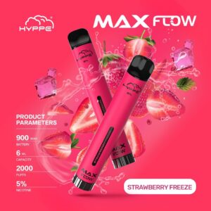 HYPPE MAX FLOW 2000 PUFFS - STRAWBERRY FREEZE