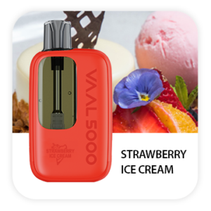 VAAL 5000 PUFFS DISPOSABLE VAPE - STRAWBERRY ICE CREAM