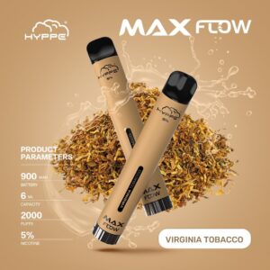 HYPPE MAX FLOW 2000 PUFFS - VIRGINIA TOBACCO